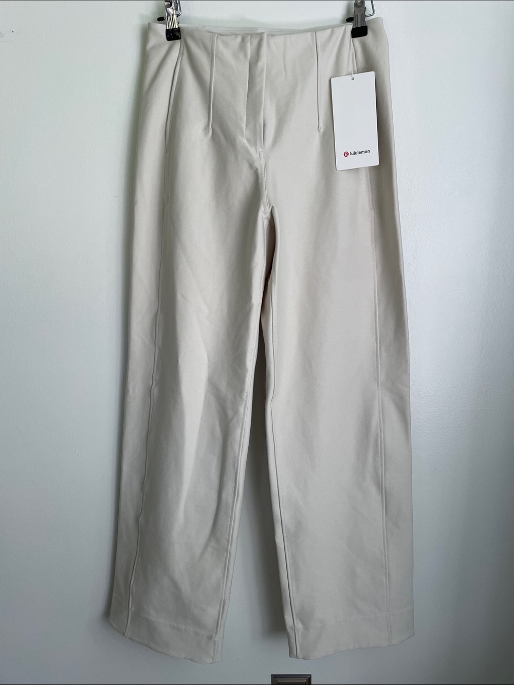 NWT lululemon athletica womens Cream Straight-Leg Pants Retail $148